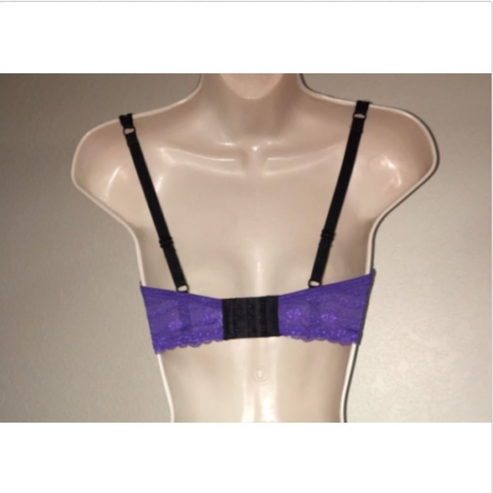 Affinitas Bra Purple Deep Violet Underwire NWT - Picture 3 of 3
